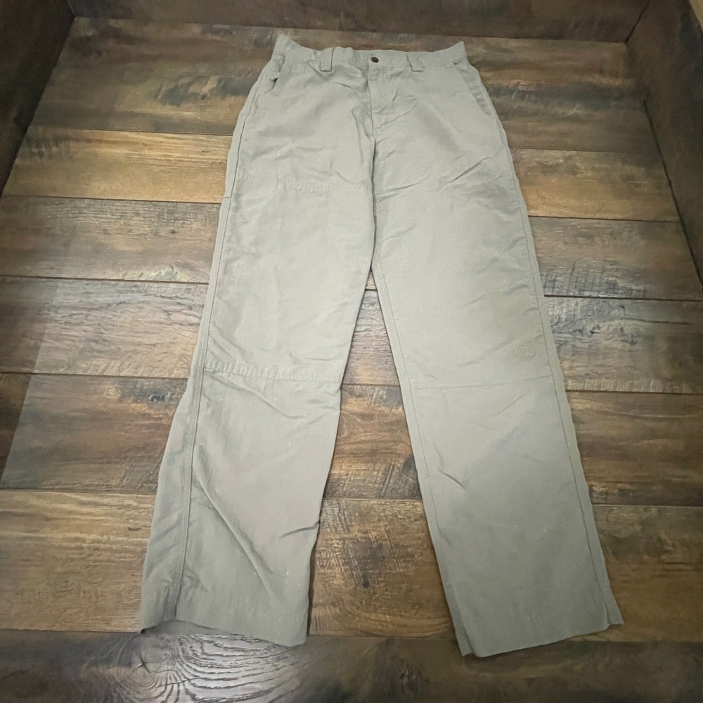 The North Face Mens Khaki Nylon Hiking Pants Size 34 Straight Leg Outdoor Gorp